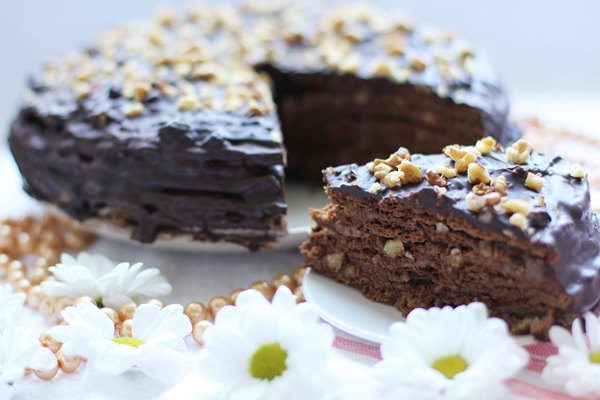 Шоколадный торт Медовый